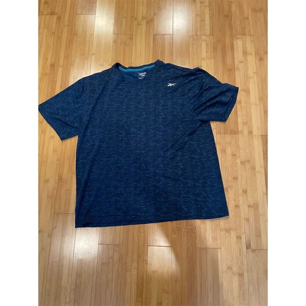 *3/$15. Reebok Men's SpeedWick Athletic T-Shirt Blue 2XL Short Sleeve Crew Neck